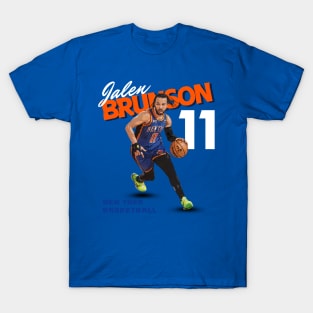 New York Jalen Brunson #11 Cartoon Basketball fans T-Shirt